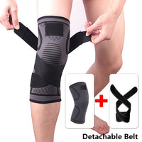 Sports Knee Support Knee Brace Pressurized Elastic Knee Pads Support Fitness Basketball Volleyball Breathable Bandage