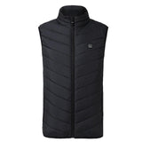 Winter Outdoor Men Electric Heated Vest USB Heating Vest Winter Thermal Cloth Feather Camping Hiking Warm Hunting Jacket VIP