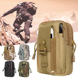 Men Tactical Molle Pouch Belt Waist Pack Bag Small Pocket Military Waist Pack Running Pouch Travel Camping Bags Outdoor Tool