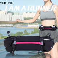 VERTVIE Running Waist Bag Outdoor Unisex Jogging Waist Pack Hydration Belt Bag Water Bottle Fitness Gym Lightweight Sport Wallet