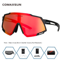 COMAXSUN Professional Polarized 5 Len Cycling Glasses MTB Road Bike Sport Mirror Sunglasses Bike Eyewear UV400 Bicycle Goggles