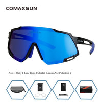 COMAXSUN Professional Polarized 5 Len Cycling Glasses MTB Road Bike Sport Mirror Sunglasses Bike Eyewear UV400 Bicycle Goggles